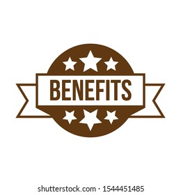 Benefit Stamp Template Solid Color