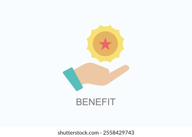 Benefit Vector, Icon Or Logo Sign Symbol Illustration
