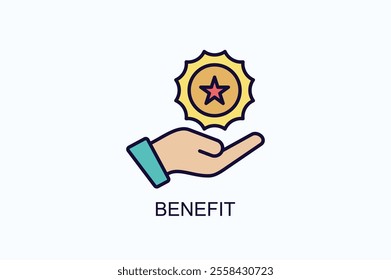 Benefit Vector, Icon Or Logo Sign Symbol Illustration