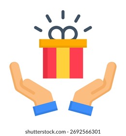 Benefits Icon Flat Style Vector Illustration