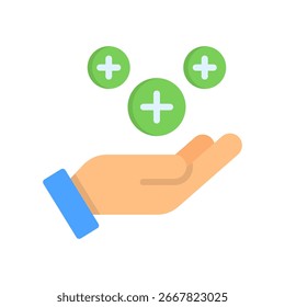 Benefits Icon Flat Vector Illustration