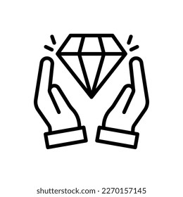 Benefits icon in vector. Logotype