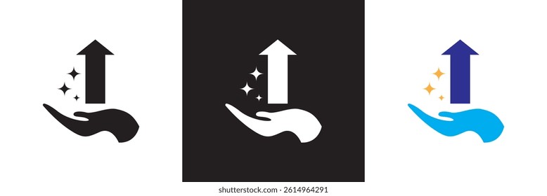 Benefits icon. Vector for websites, mobile interfaces, presentations, banner, visual branding etc. Vector illustration. isolated on white and black background. EPS 10