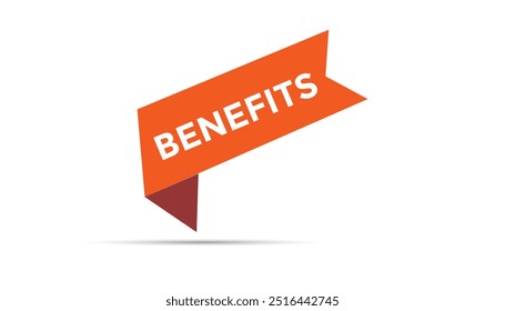 Benefits open button web banner templates. Vector Illustration 
