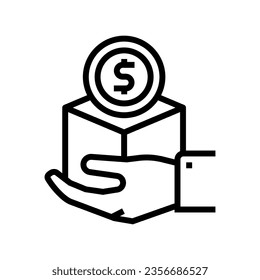 benefits package interview job line icon vector. benefits package interview job sign. isolated contour symbol black illustration