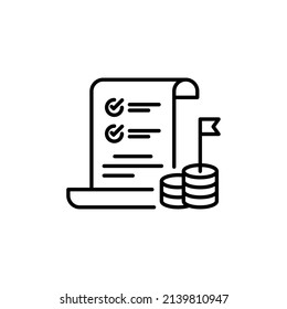 Benefits Planning icon in vector. logotype
