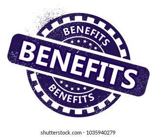 Benefits Rubber Stamp