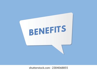 Benefits text Button. Benefits Sign Icon Label Sticker Web Buttons