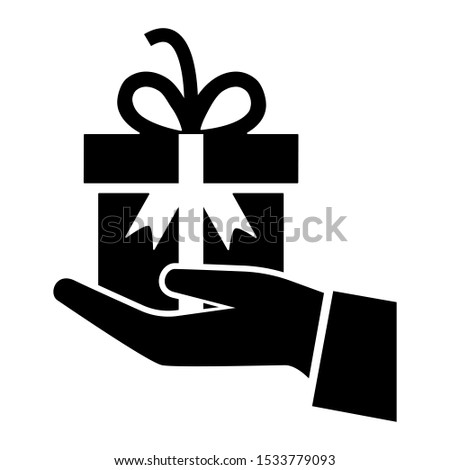 Benefits vector icon. giveaway illustration symbol. celebration sign or logo.
