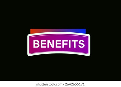 benefits. web button, application Design, Element, learn, benefits, template, accept cookies design  apply now, level, sign, speech, bubble  banner, white background. 
