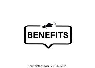 benefits. web button, application Design, Element, learn, benefits, template, accept cookies design  apply now, level, sign, speech, bubble  banner, white background. 