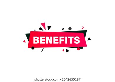 benefits. web button, application Design, Element, learn, benefits, template, accept cookies design  apply now, level, sign, speech, bubble  banner, white background. 