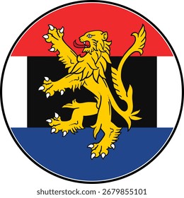 Benelux Circle Flag, Benelux Flag Icon