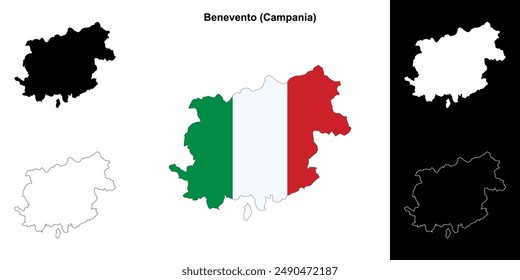 Mapa de la provincia de Benevento