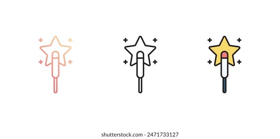 Bengal Light icon design with white background stock illustration