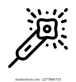 bengalisches Leuchtliniensymbol - Einzelsymbol, Vektorgrafik