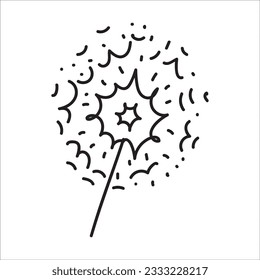 Bengal lights doodle vector illustration isolated on white background