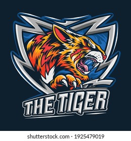 the bengal tiger as an esport logo or mascot and symbol