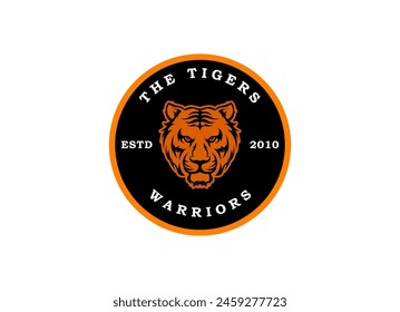 A bengal tiger face head with fangs and kung fu chinese lettering for Kungfu Club Martial Clan logo design