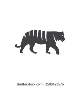 Bengal tiger icon. flat simple pictogram. vector illustration