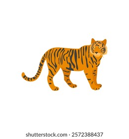 Bengal Tiger, Indian Symbol Vector Illustration