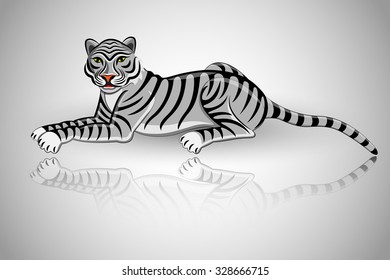 Bengal tiger resting