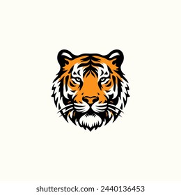 bengal tiger siberian head simple drawing