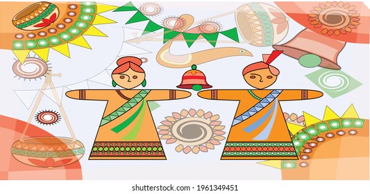 Bengali New Year Pohela Boishakh Background Bangal noboborsho vector art design background