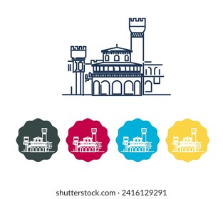 Palacio Bengaluru - Bangalore City Stock Illustration as as EPS 10 File 