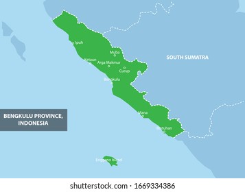 Provincia de Bengkulu Mapa Indonesia