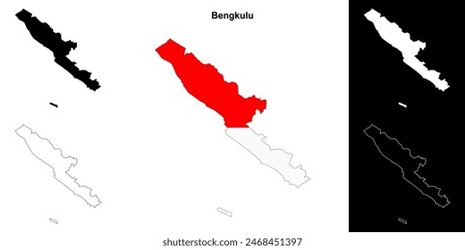 Mapa de la provincia de Bengkulu