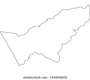 Beni region map in Bolivia