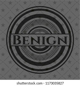 Benign black badge