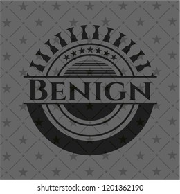 Benign dark badge