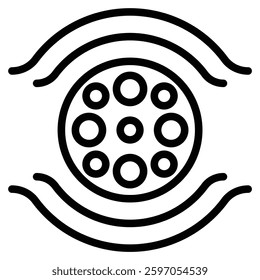Benign icon line vector illustration