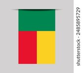 Benin Banner Flag Vector Illustration