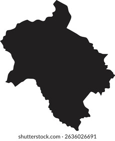 Benin black map silhouette vector style with white background