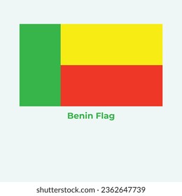 Benin Country Flag Design temp