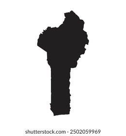 benin country map icon illustration design