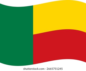 Bandera de Benín ilustrador país banderas símbolo nación
icono de saludo