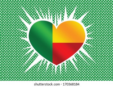Benin flag themes idea design