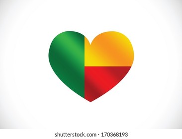 Benin flag themes idea design