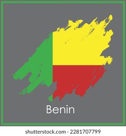 Archivo de vectores de bandera de Benín para uso comercial