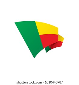 Benin flag, vector illustration