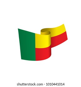 Benin flag, vector illustration