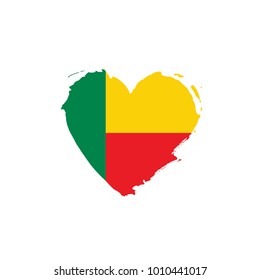 Benin flag, vector illustration