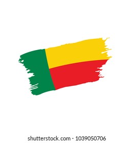Benin flag, vector illustration