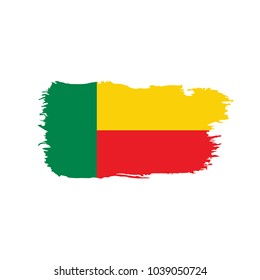 Benin flag, vector illustration