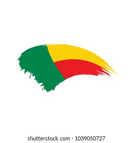 Benin flag, vector illustration