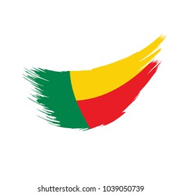 Benin flag, vector illustration